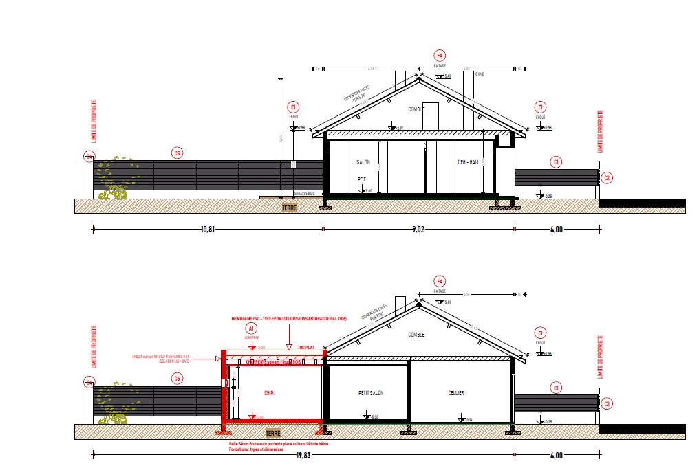 agrandissement d'une maison à Rezé