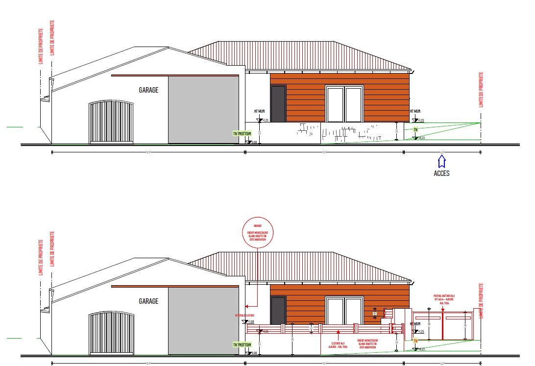 aménagement extérieur d'une maison à Vertou