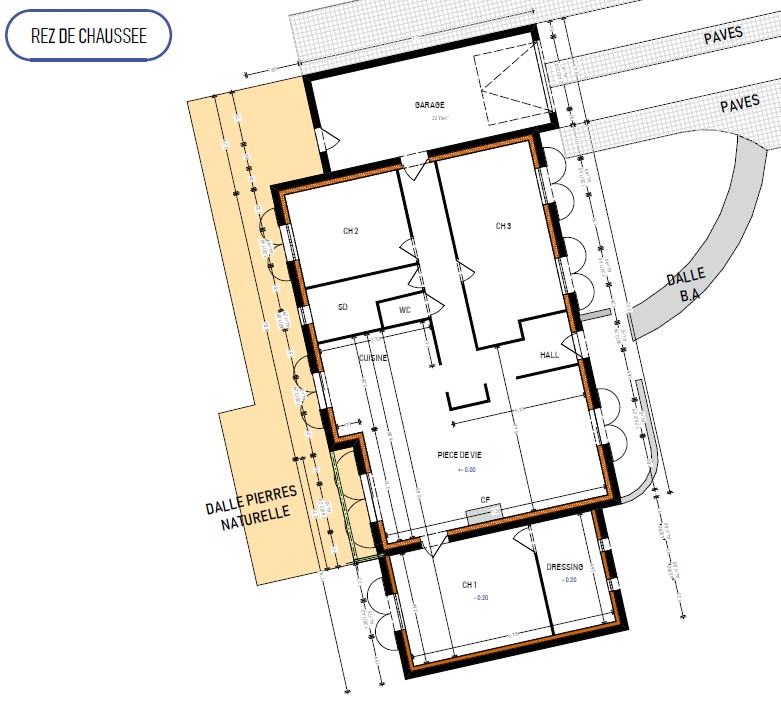 plan intérieur avant travaux