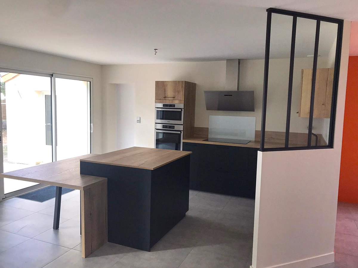 Rénovation pièce de vie et cuisine : un nouvel espace moderne et chaleureux | Espace Rénovation Travaux