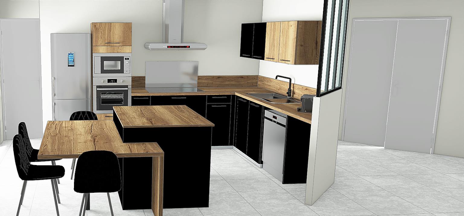 vue 3D cuisine