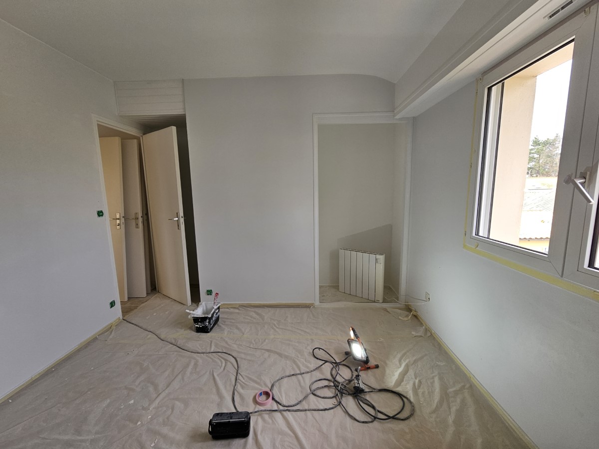 mise en peinture des chambres