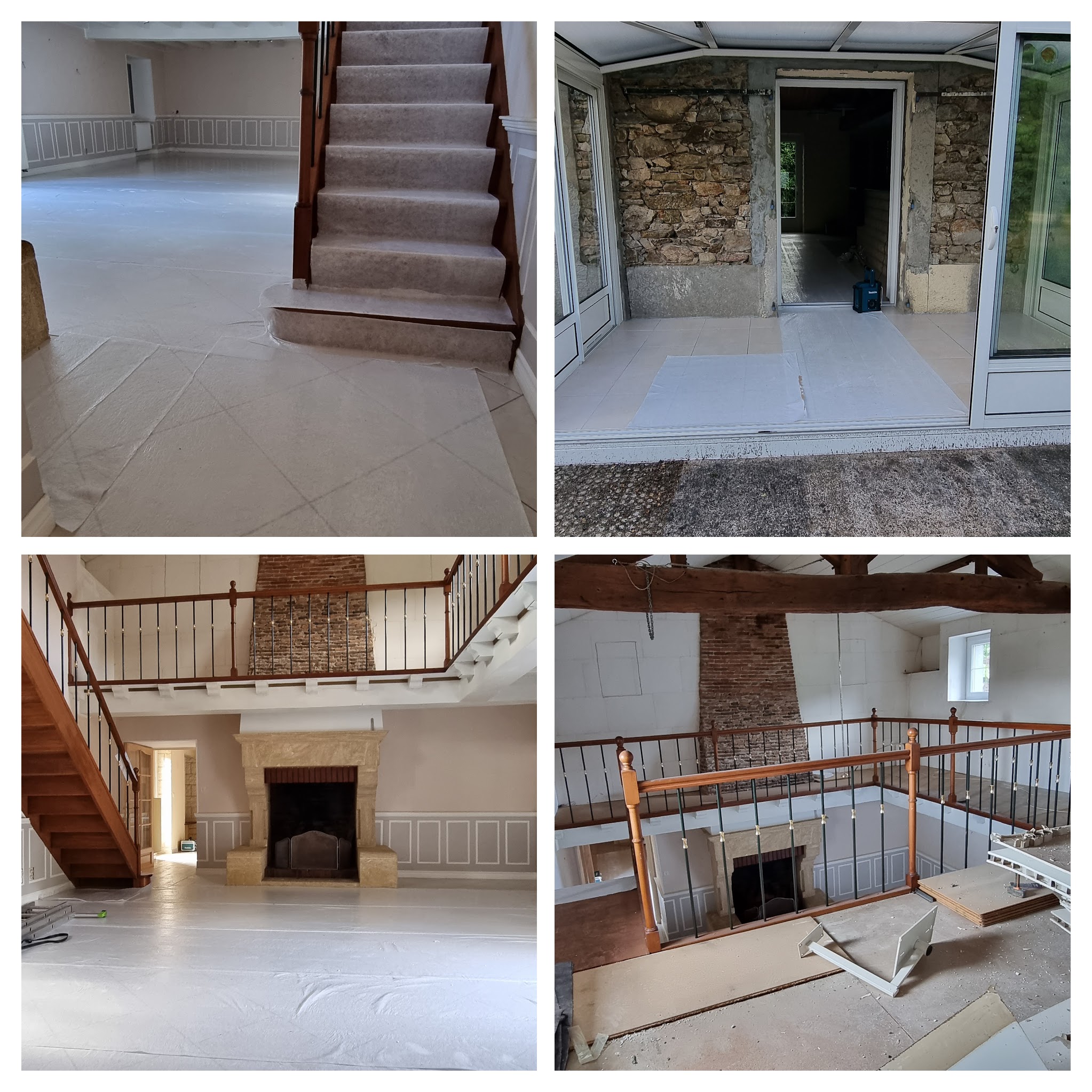 rénovation longère en pierres
